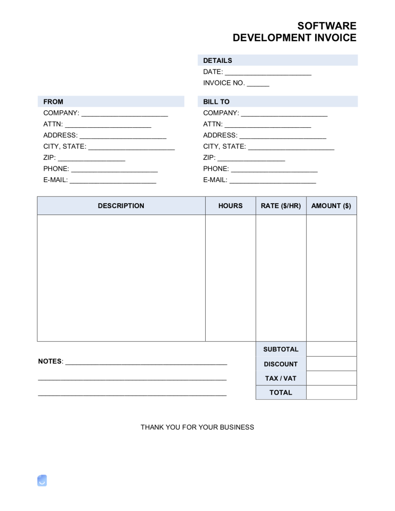 How to Invoice Someone As Software Development