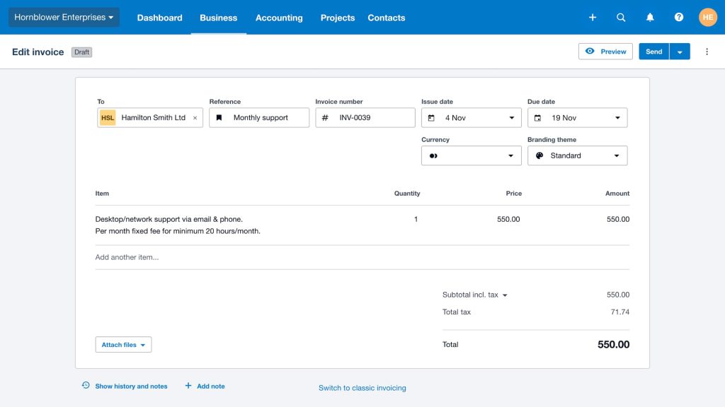 How to Raise an Invoice in Xero Accounting Software